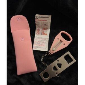 New Portable Door Lock Home Security Door Locker Travel Lockdown Locks